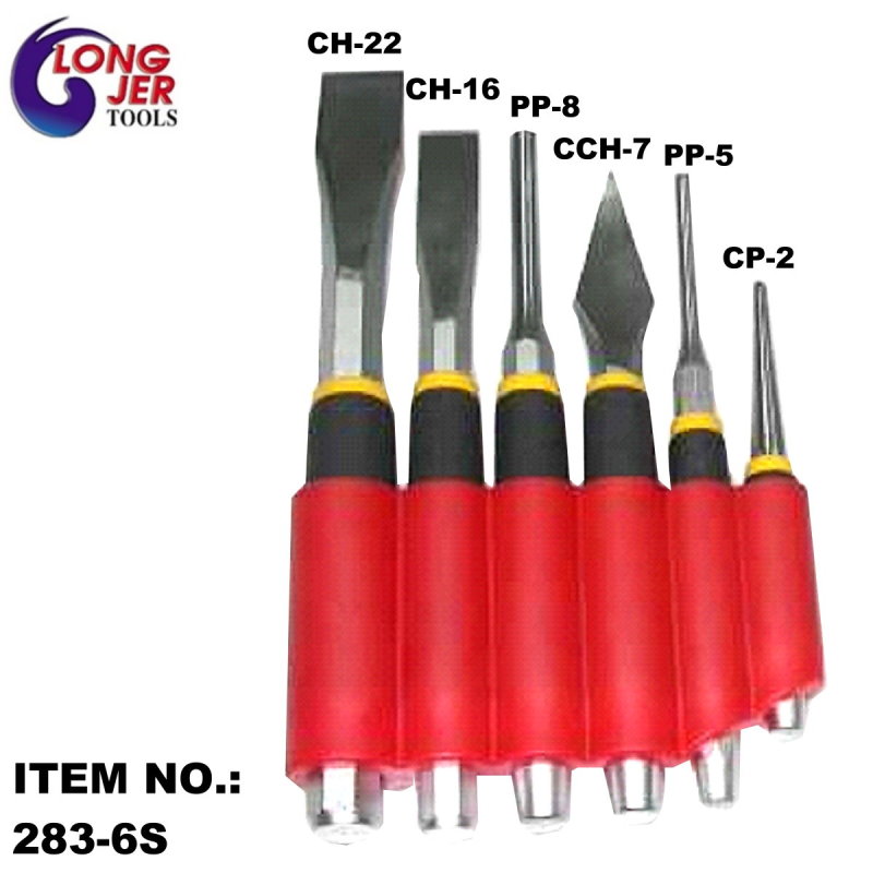 6PC CHISEL PUNCH SET FOR REPAIR TOOLS